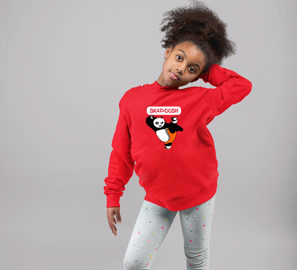 Skadoosh Panda Girl Hoodies-FunkyTeesClub