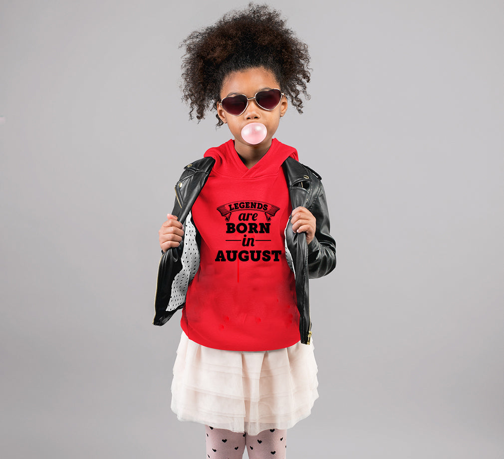 Legends are Born in August Girl Hoodies-FunkyTeesClub