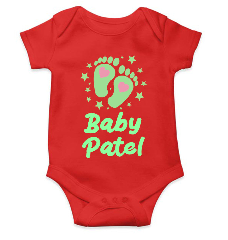 Custom Name Baby Surname New Born Rompers for Baby Girl- FunkyTeesClub