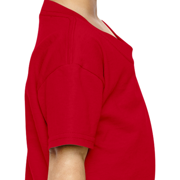 Girl Plain Red T-shirt-FunkyTeesClub