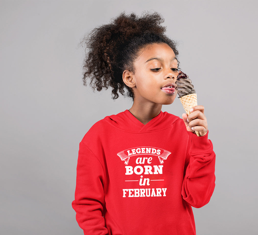 Legends are Born in February Girl Hoodies-FunkyTeesClub