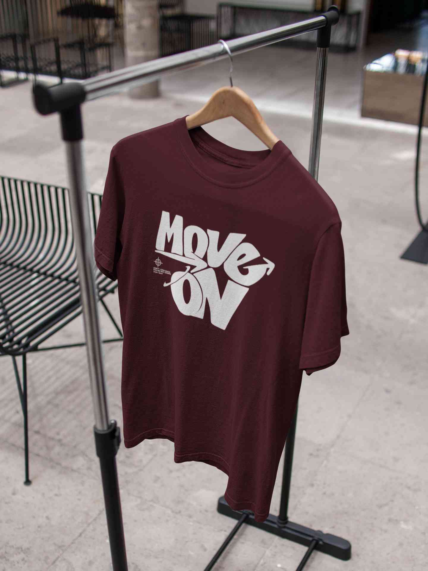 Move On Mens Half Sleeves T-shirt- FunkyTeesClub