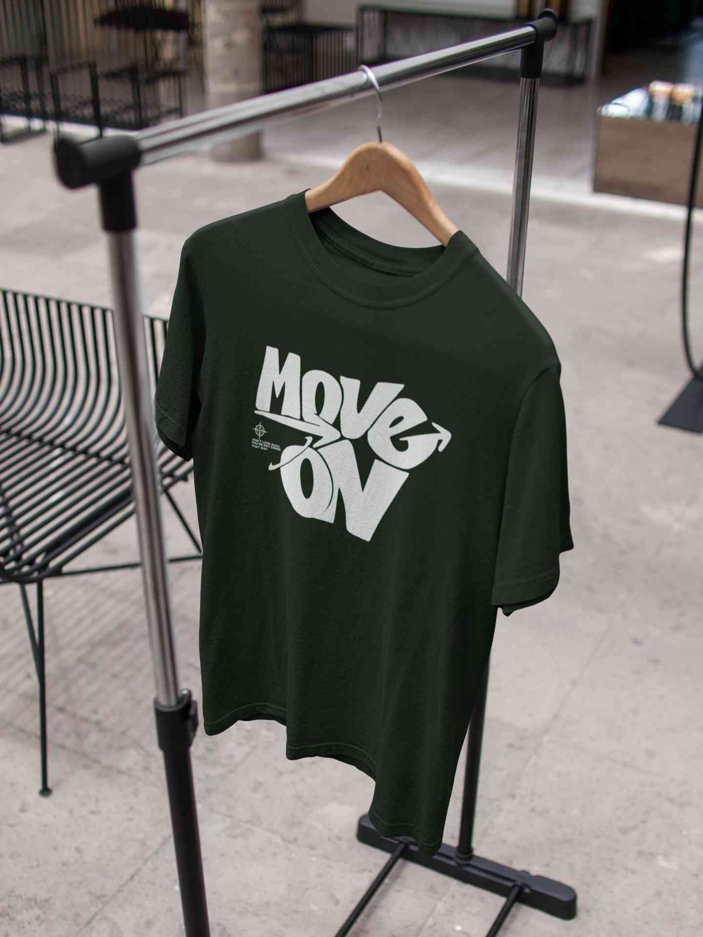 Move On Mens Half Sleeves T-shirt- FunkyTeesClub