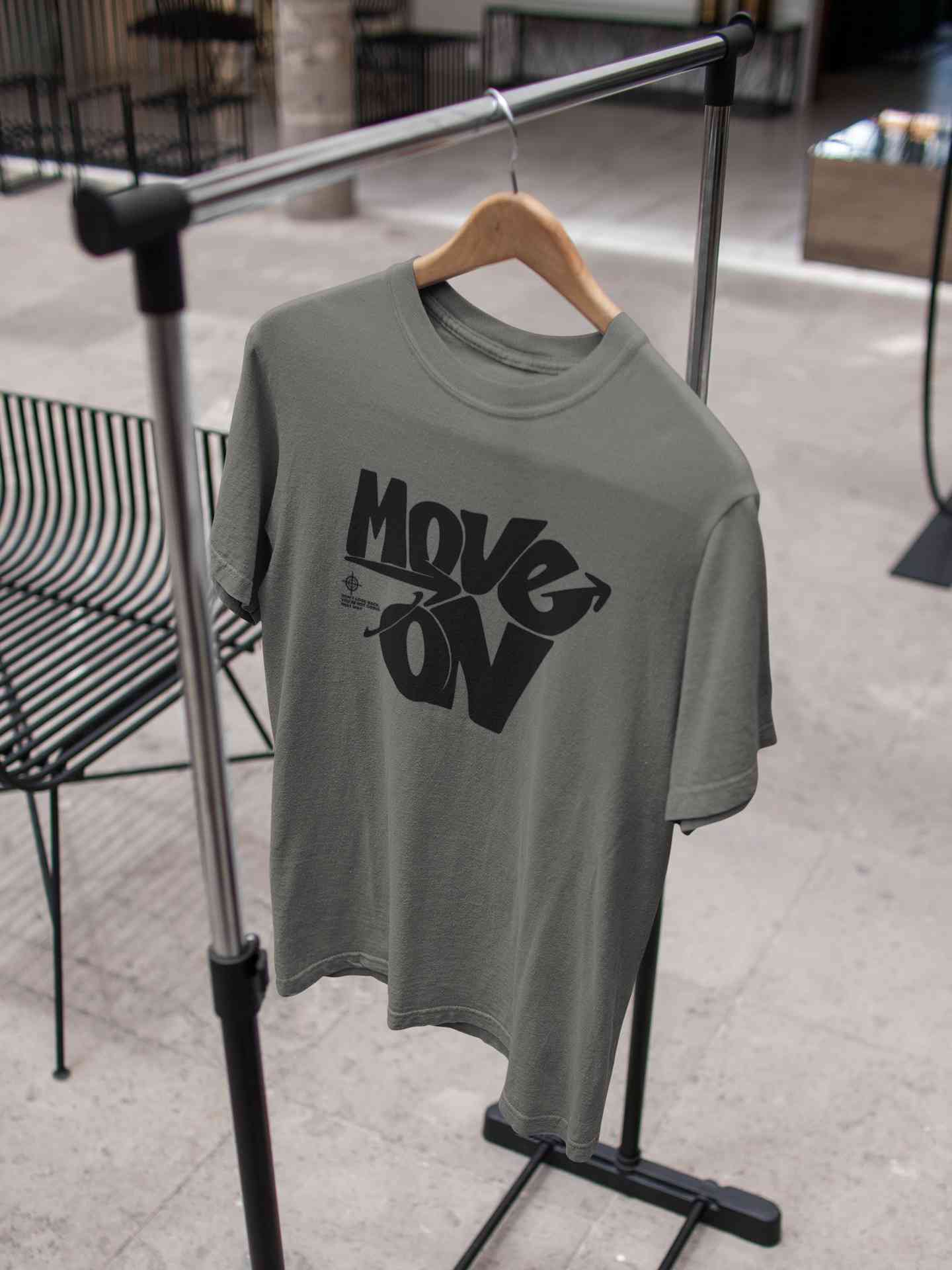 Move On Mens Half Sleeves T-shirt- FunkyTeesClub