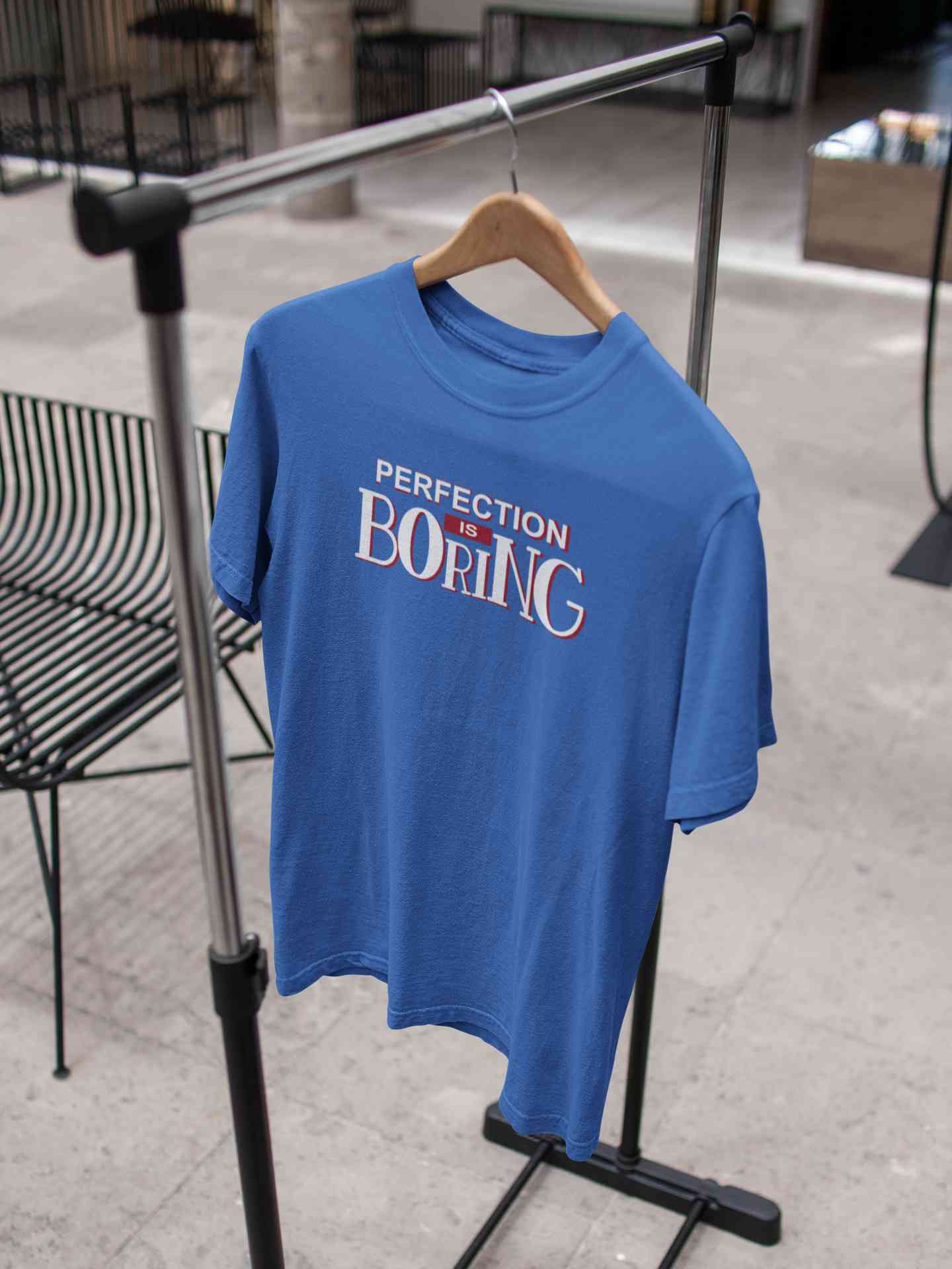 Perfection Is Boring Mens Half Sleeves T-shirt- FunkyTeesClub