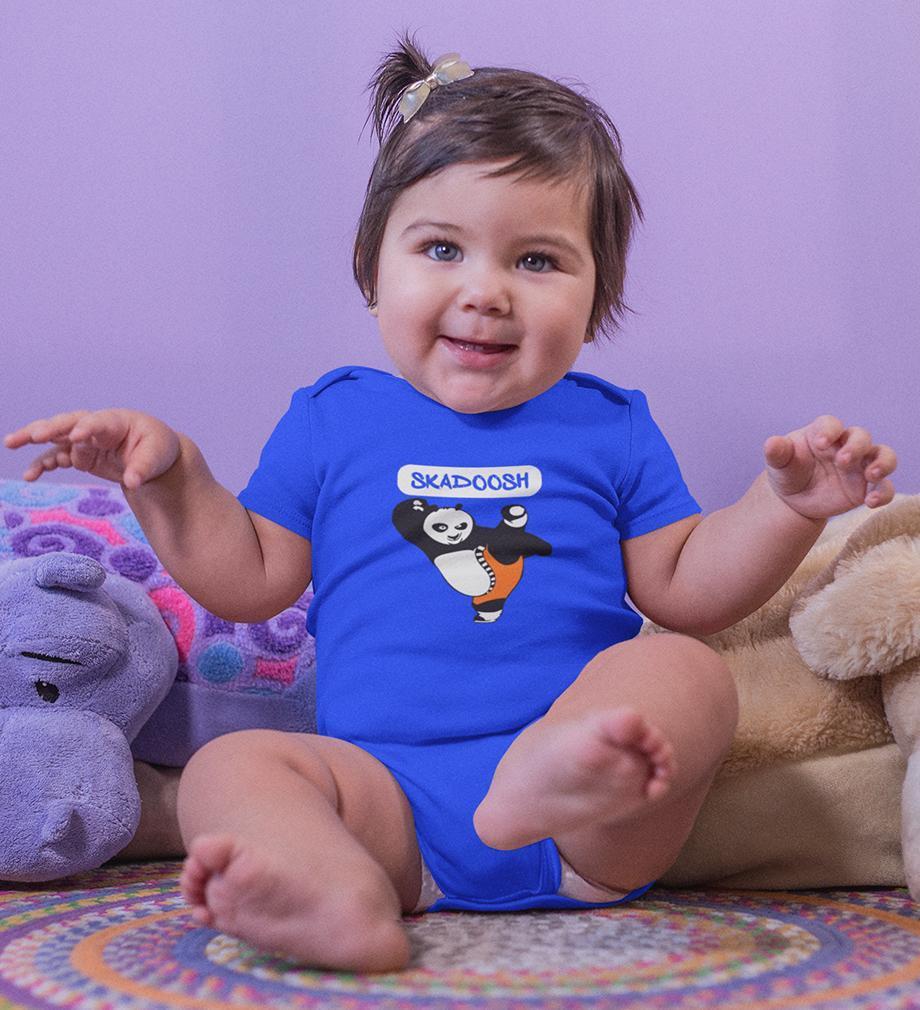 Skadoosh Panda Rompers for Baby Girl- FunkyTradition FunkyTradition