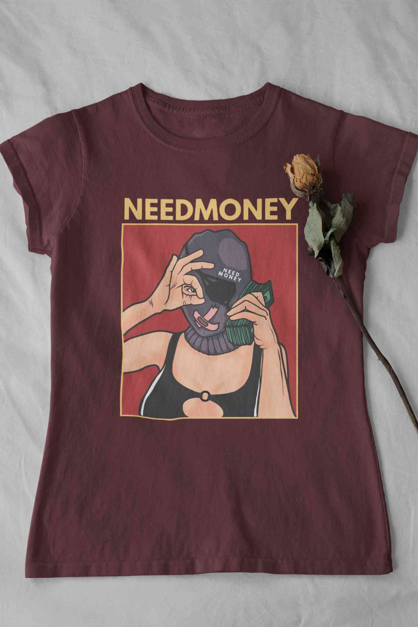 Bad Girl Women Half Sleeves T-shirt- FunkyTeesClub