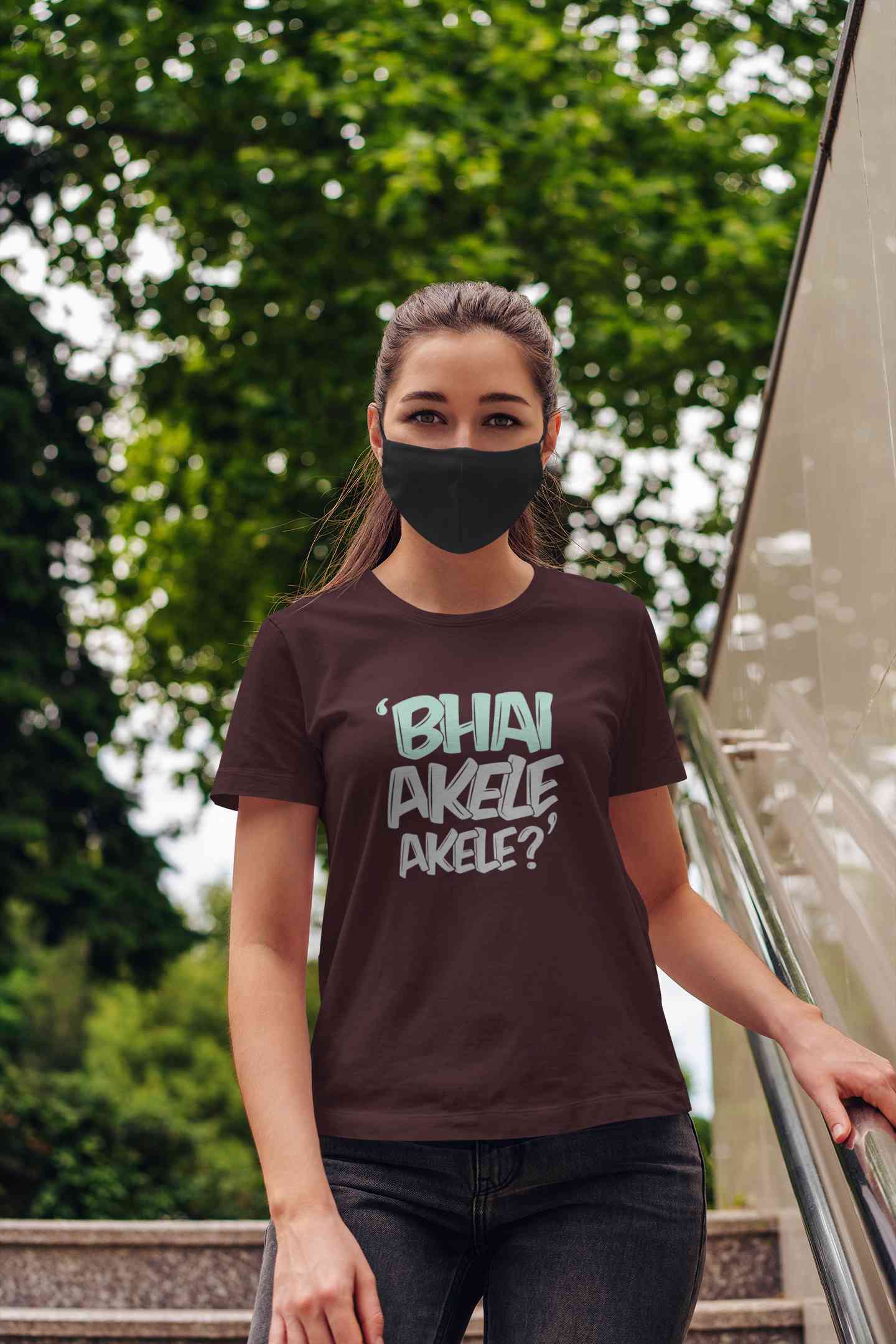 Bhai Akele Akele Women Half Sleeves T-shirt- FunkyTeesClub