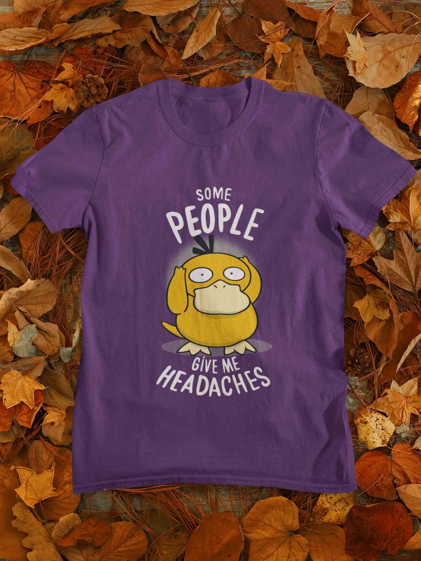 Some Peoples Give Me Headache Funny Graphic Mens Half Sleeves T-shirt- FunkyTeesClub