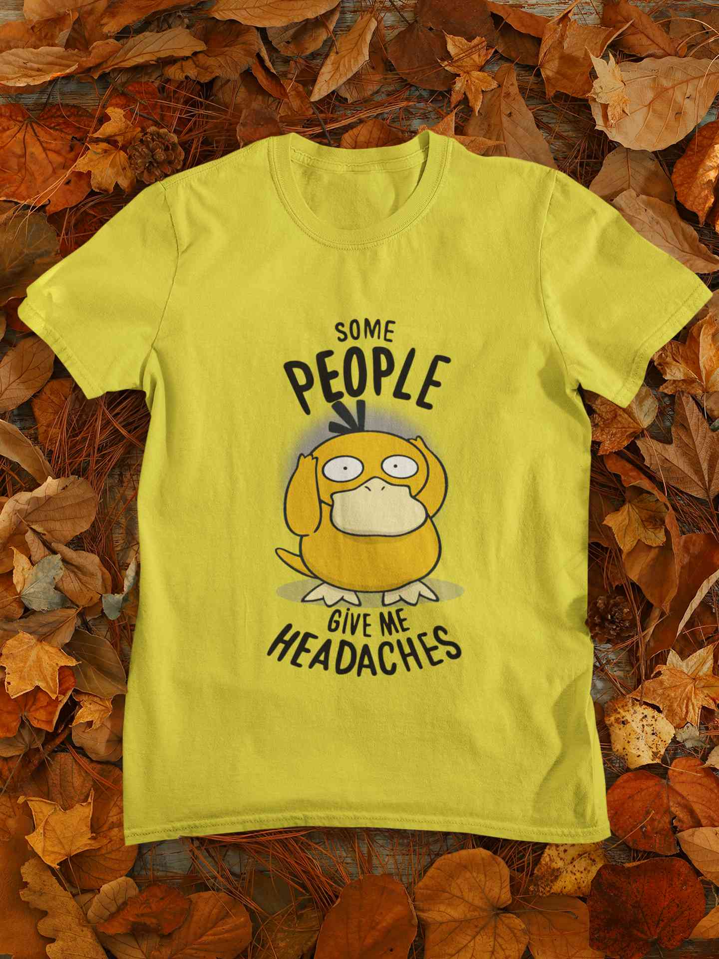 Some Peoples Give Me Headache Funny Graphic Mens Half Sleeves T-shirt- FunkyTeesClub