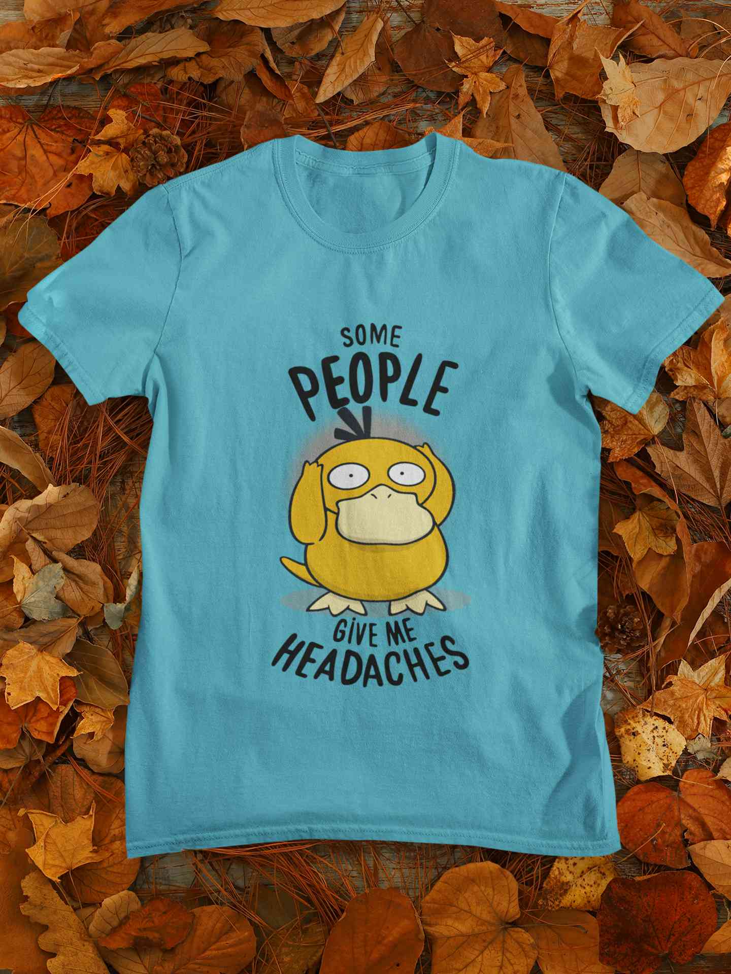 Some Peoples Give Me Headache Funny Graphic Mens Half Sleeves T-shirt- FunkyTeesClub