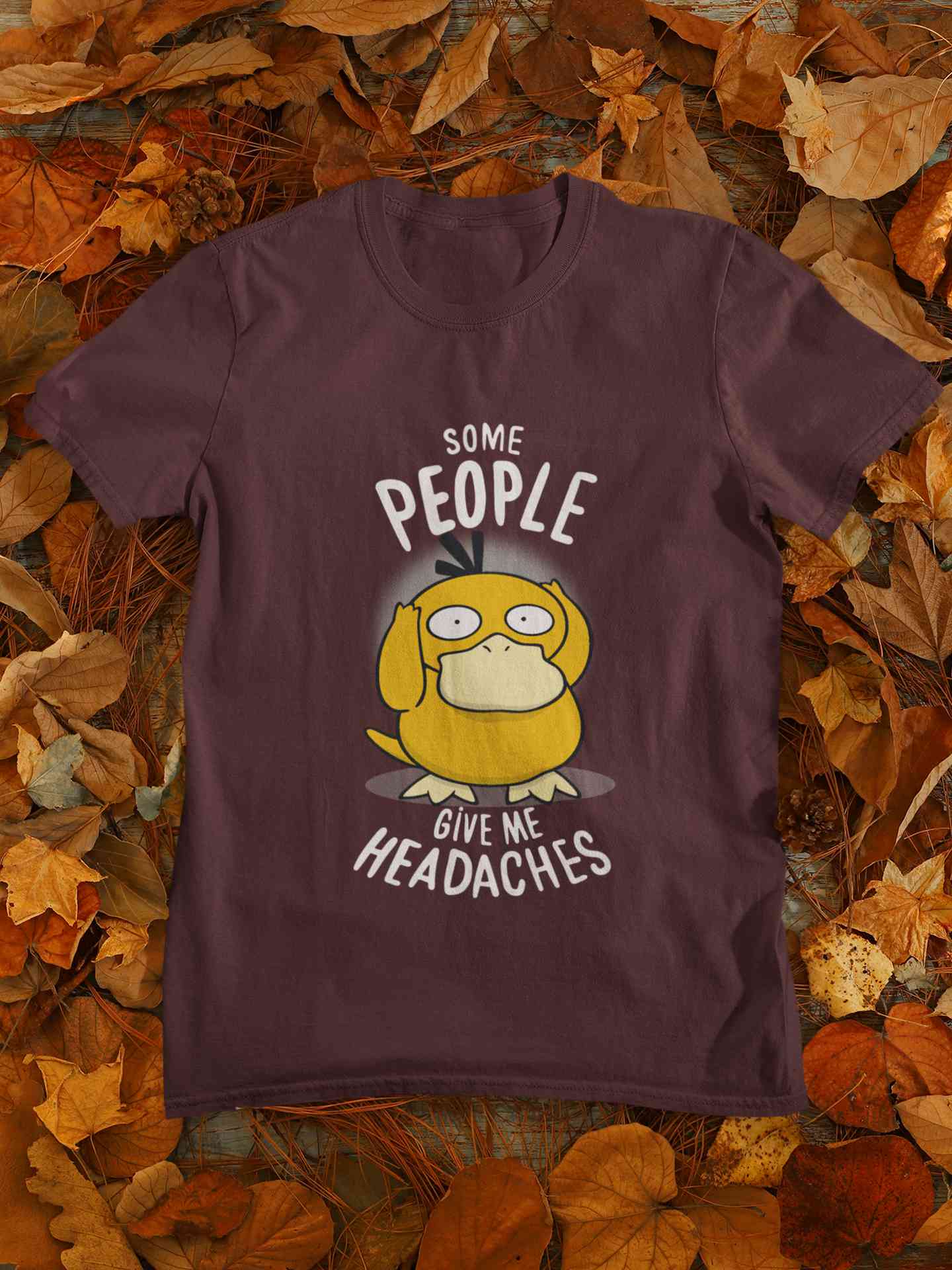 Some Peoples Give Me Headache Funny Graphic Mens Half Sleeves T-shirt- FunkyTeesClub