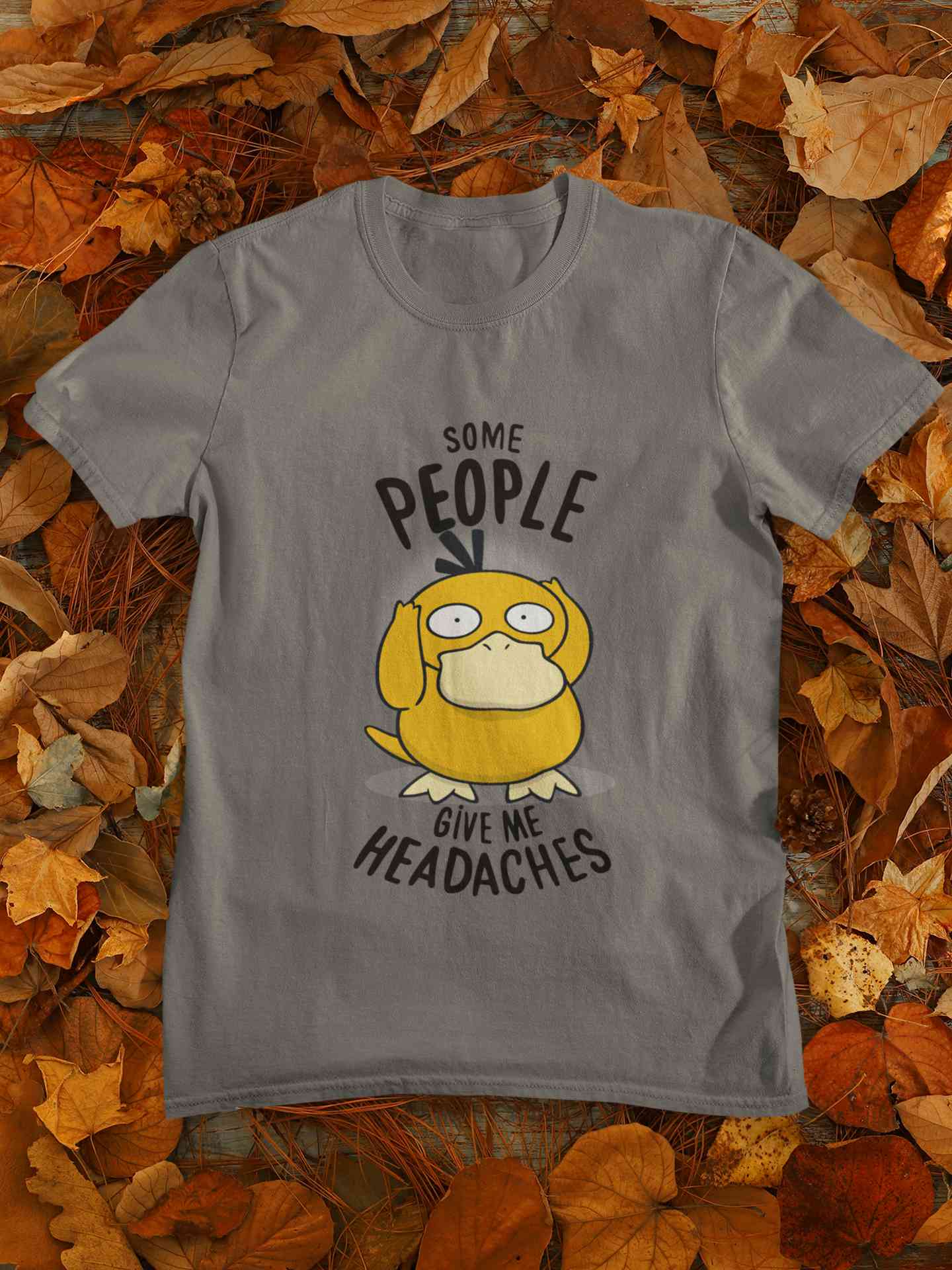 Some Peoples Give Me Headache Funny Graphic Mens Half Sleeves T-shirt- FunkyTeesClub