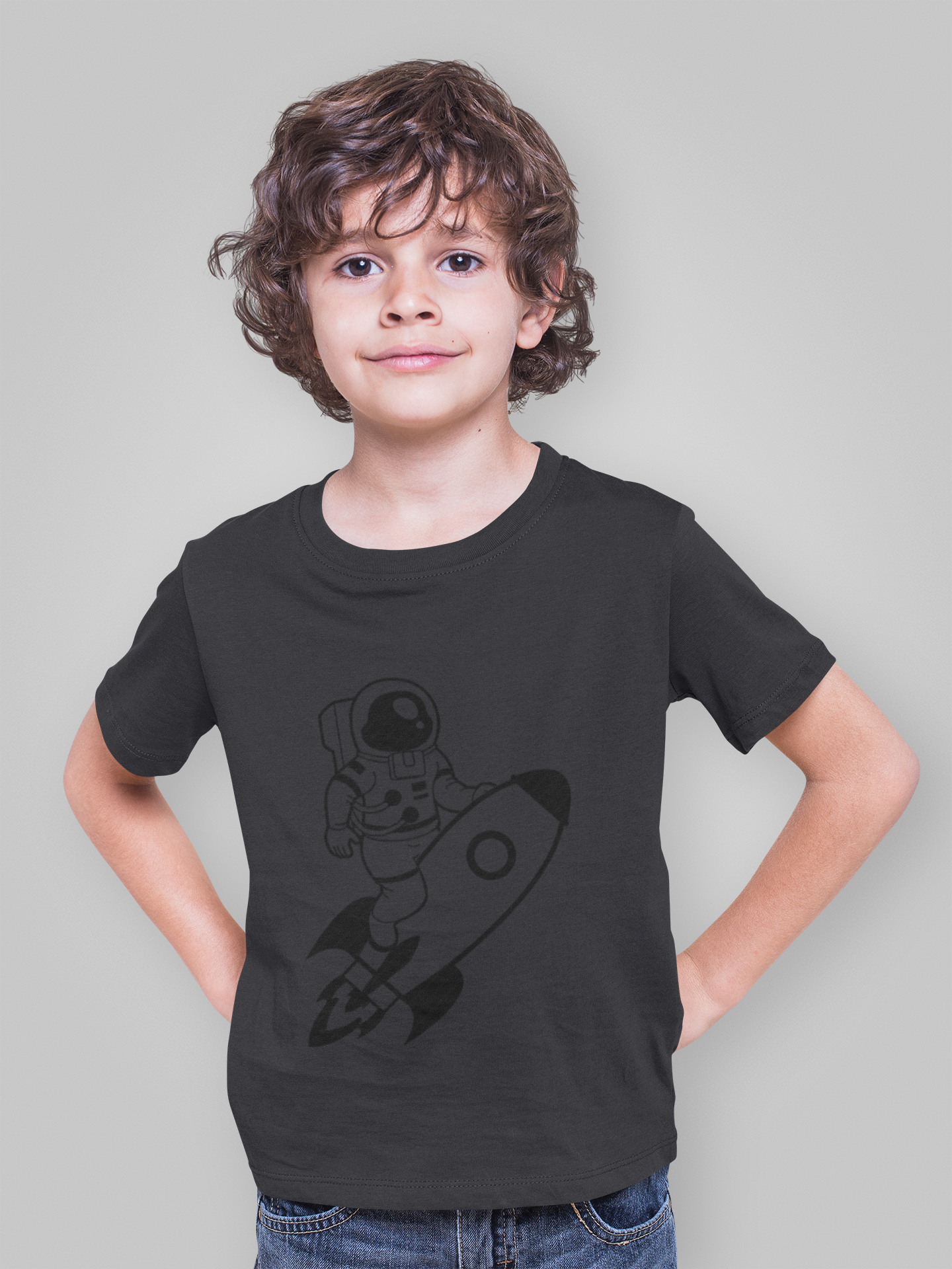 Future Astronaut Half Sleeves T-Shirt for Boy-FunkyTeesClub