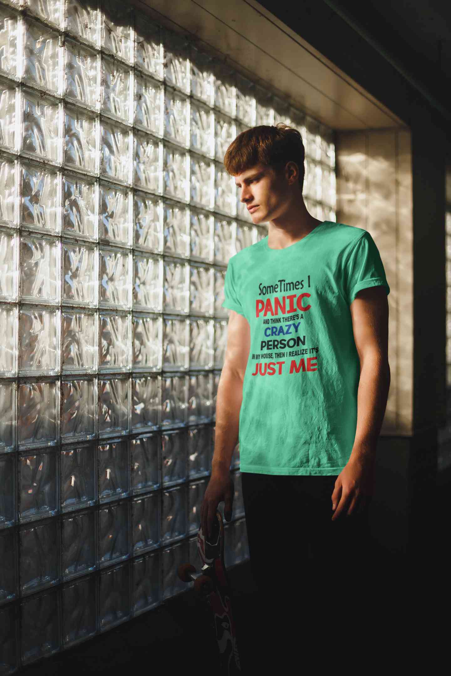Crazy Person Funny Quotes Mens Half Sleeves T-shirt- FunkyTeesClub