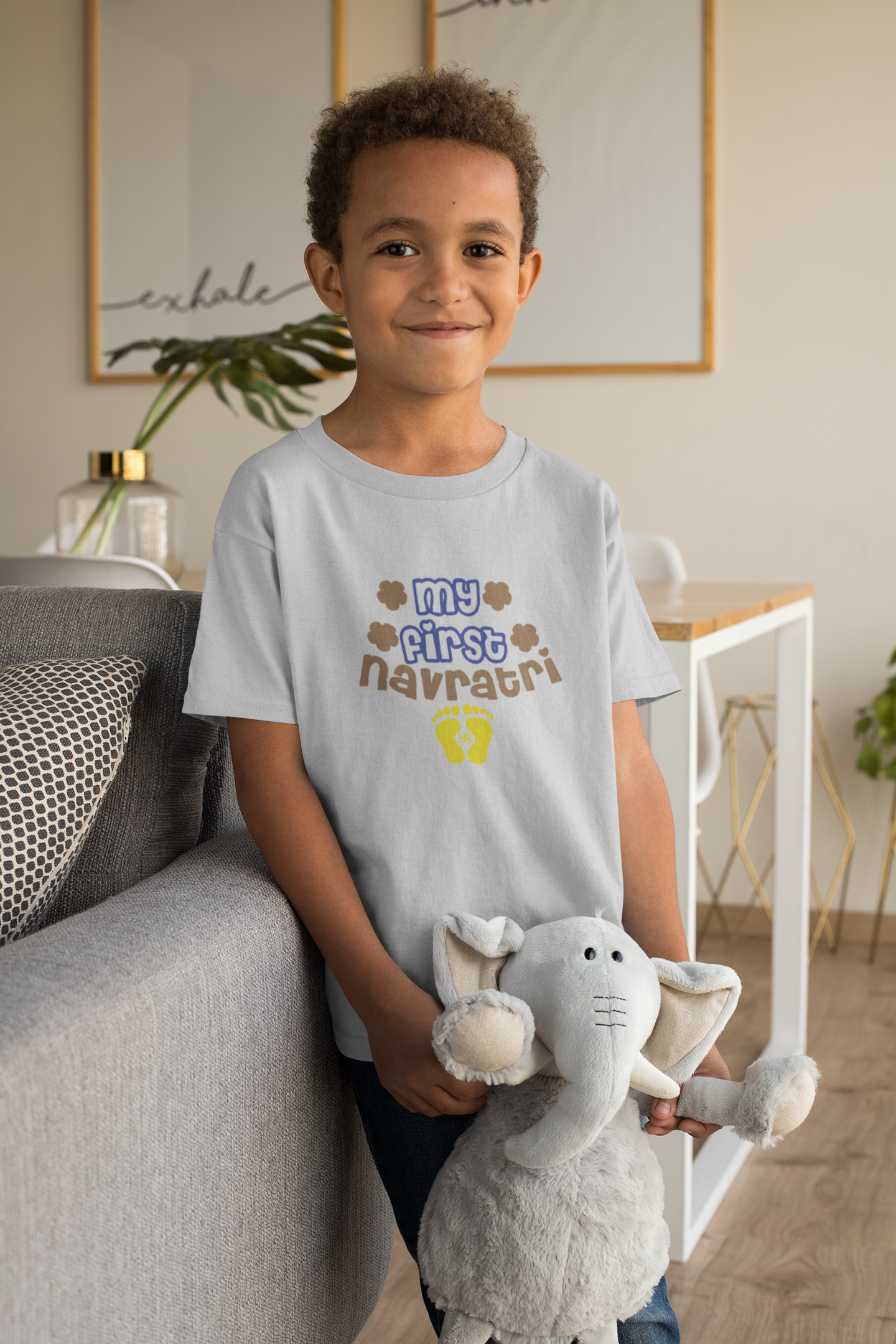 My First Navratri Half Sleeves T-Shirt for Boy-FunkyTeesClub
