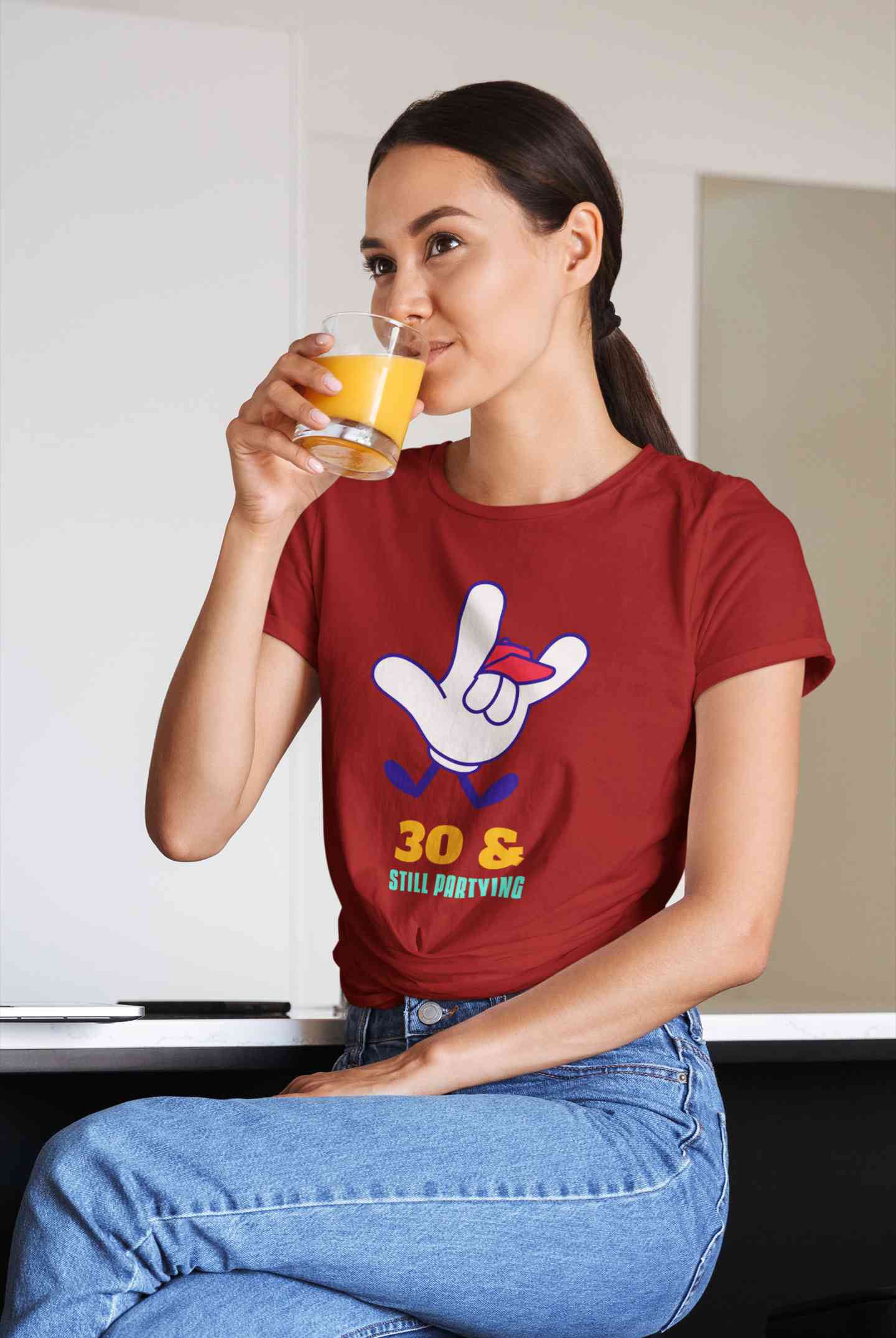 Retro 30s Inspired Graphic Women Half Sleeves T-shirt- FunkyTeesClub