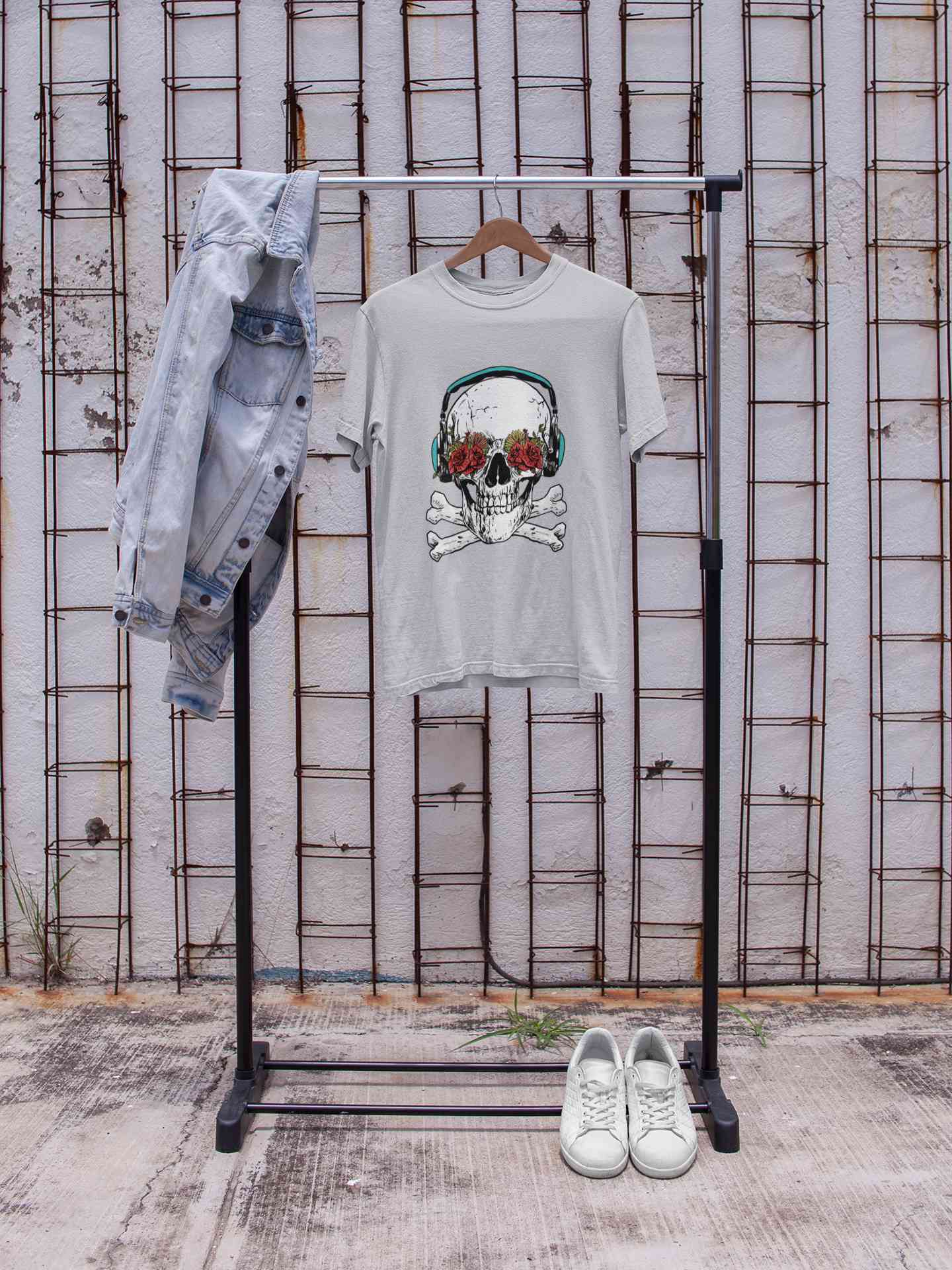 Cool Skull Mens Half Sleeves T-shirt- FunkyTeesClub