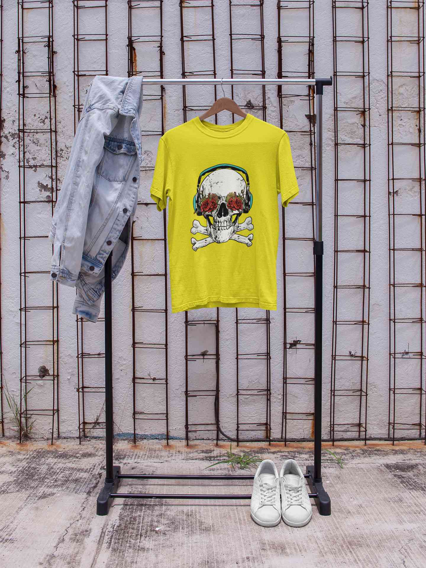 Cool Skull Mens Half Sleeves T-shirt- FunkyTeesClub