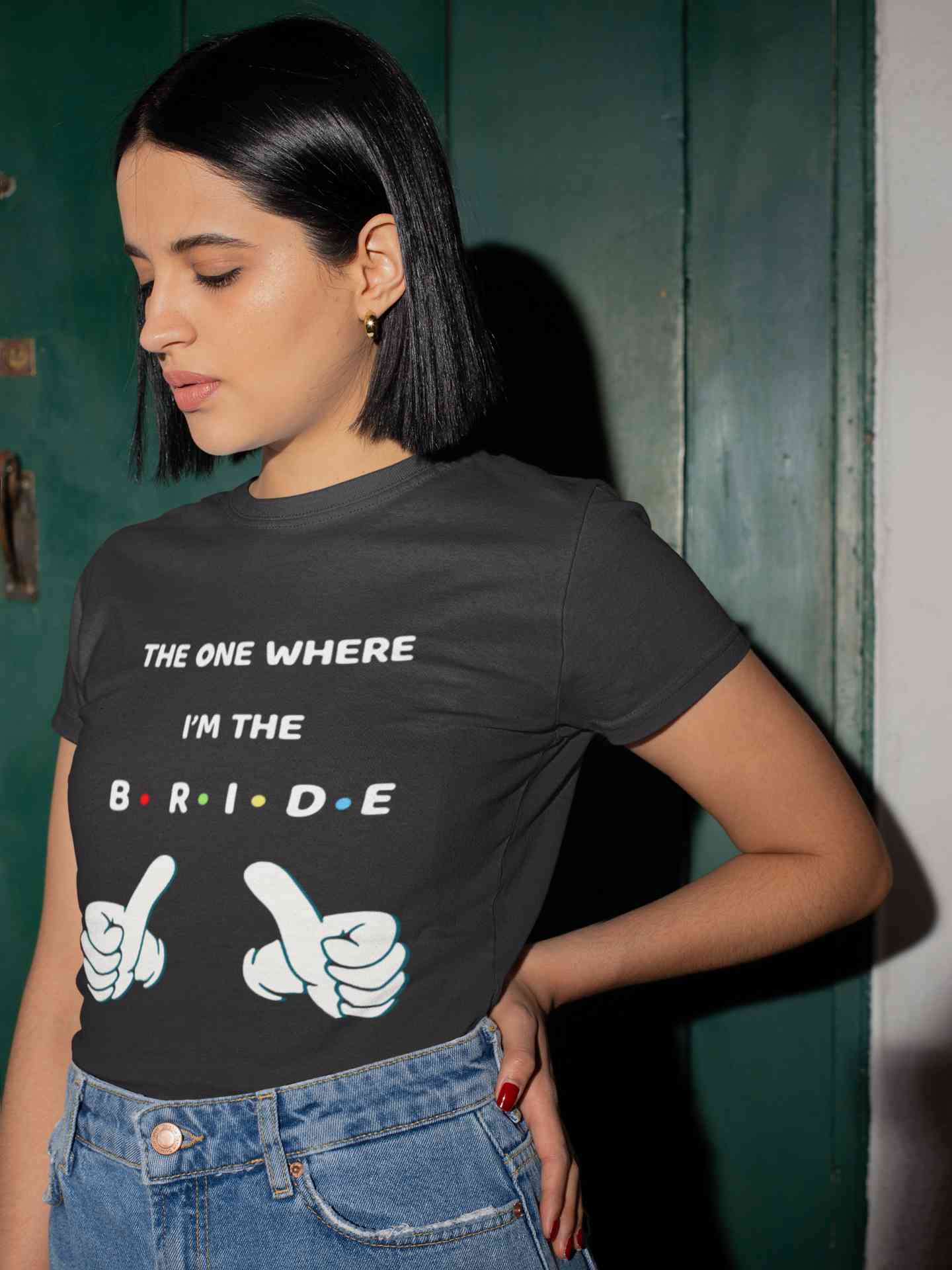 Here Comes The Bride Women Half Sleeves T-shirt- FunkyTeesClub