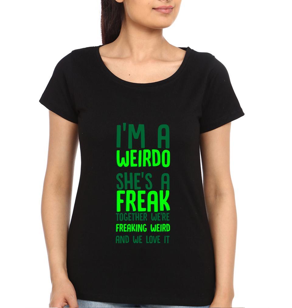 Freaking weird Sister Sister Half Sleeves T-Shirts -FunkyTees