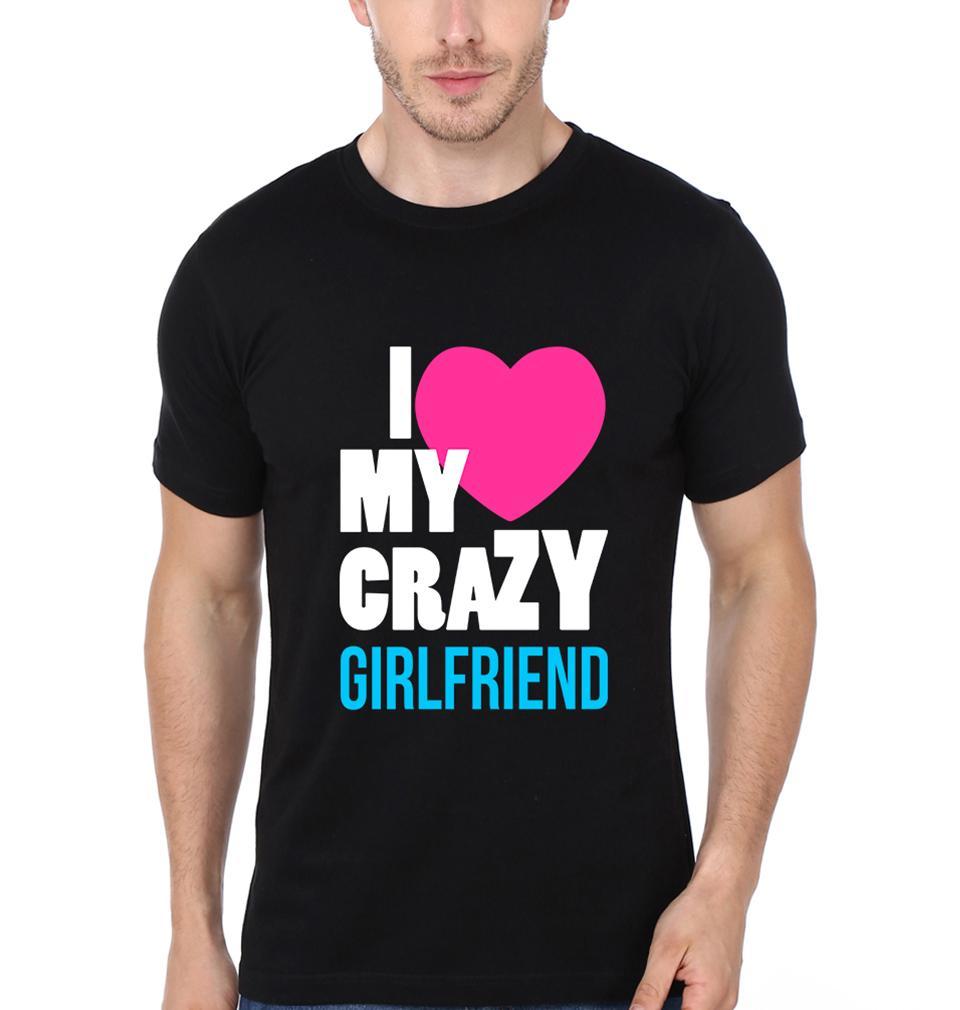I LOVE GIRLFRIEND Couple Half Sleeves T-Shirts -FunkyTees