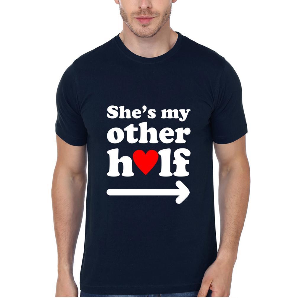 Other Half Couple Half Sleeves T-Shirts -FunkyTees