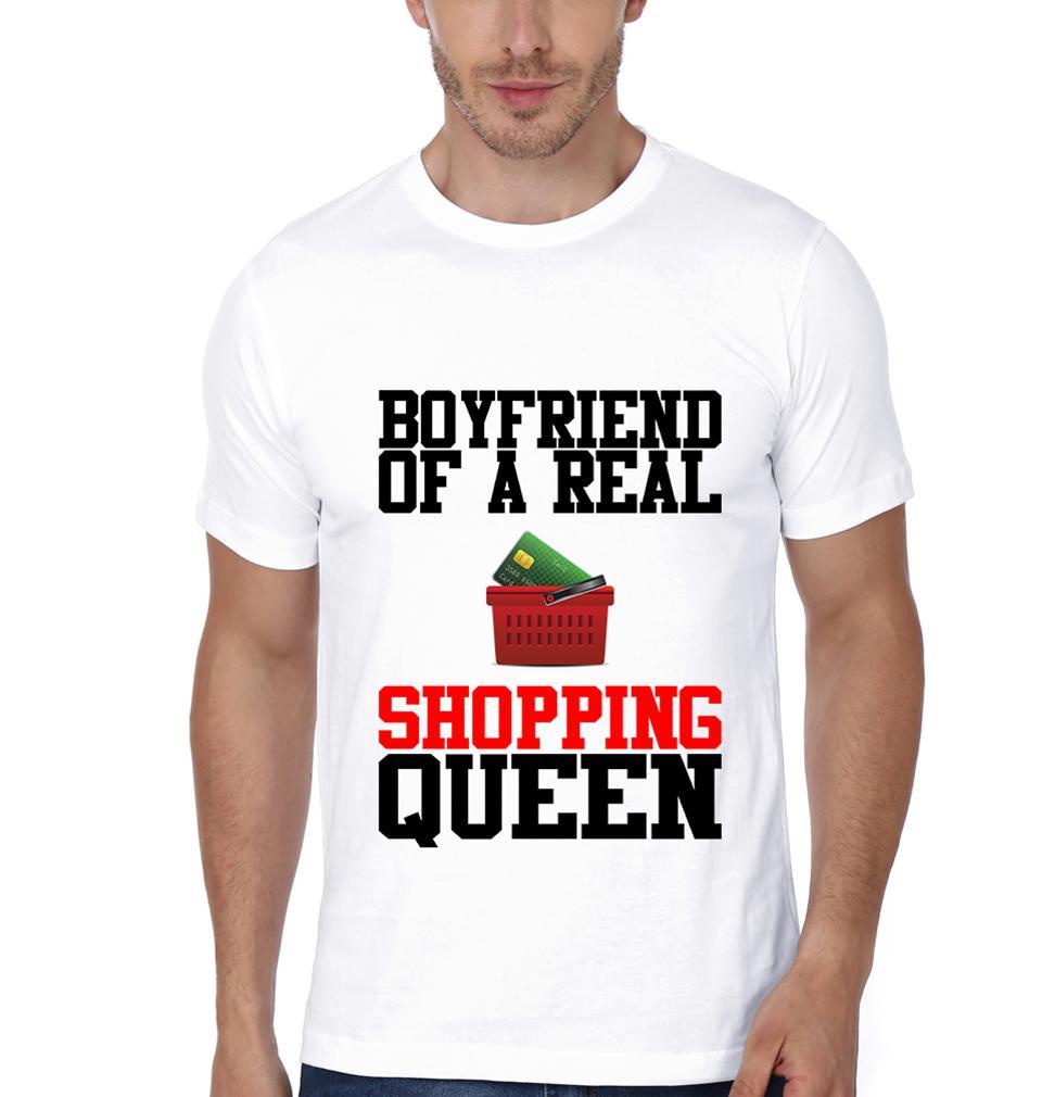 GF BF Couple Half Sleeves T-Shirts -FunkyTees