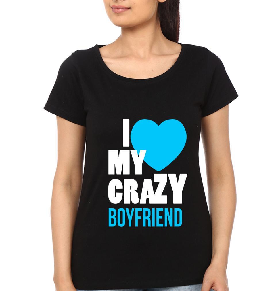 I LOVE GIRLFRIEND Couple Half Sleeves T-Shirts -FunkyTees