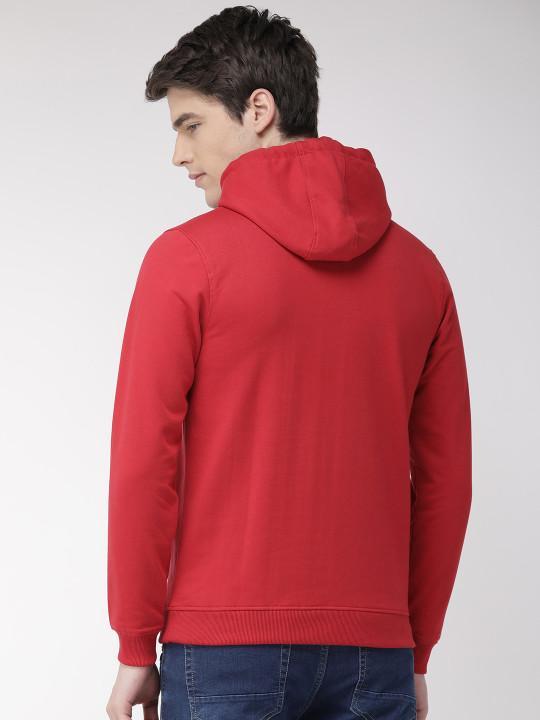 Plain red Hoodie Sweatshirt -FunkyTeesClub