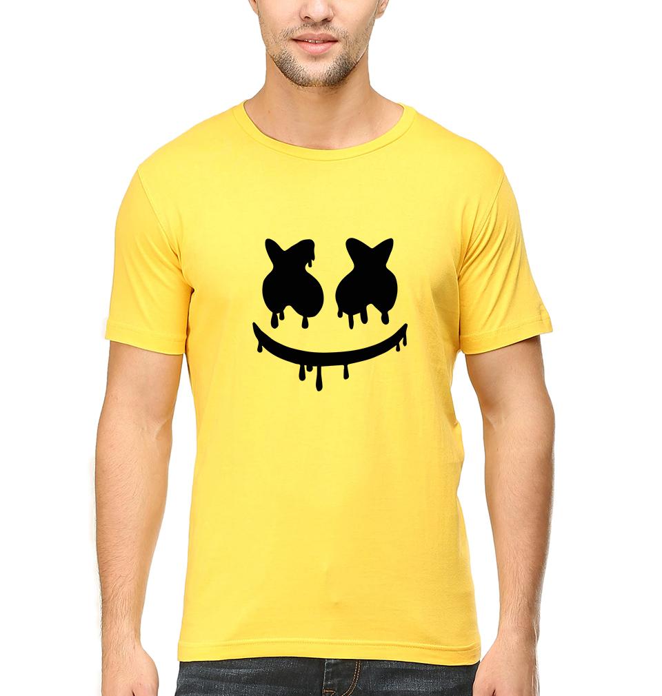Marshmello Half Sleeves T-Shirt For Men-FunkyTeesClub