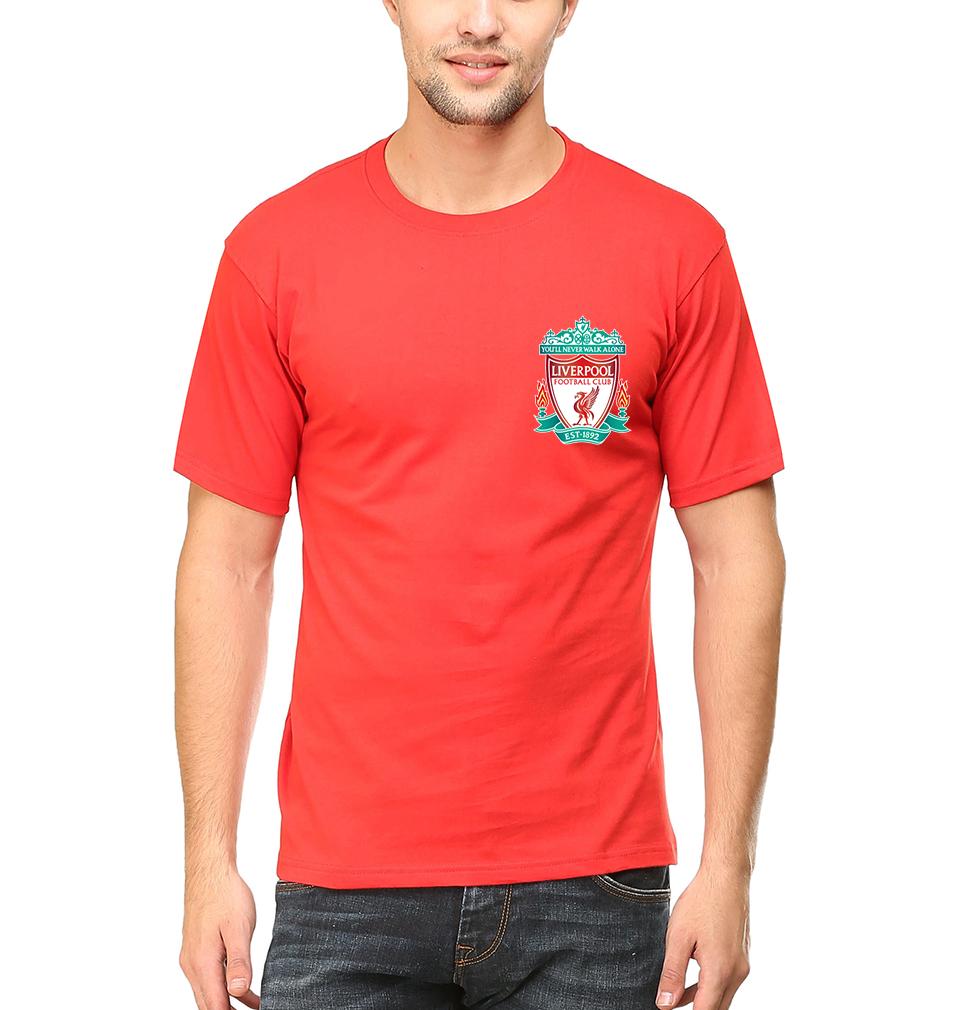 Liverpool Logo Men Half Sleeves T-Shirts-FunkyTeesClub