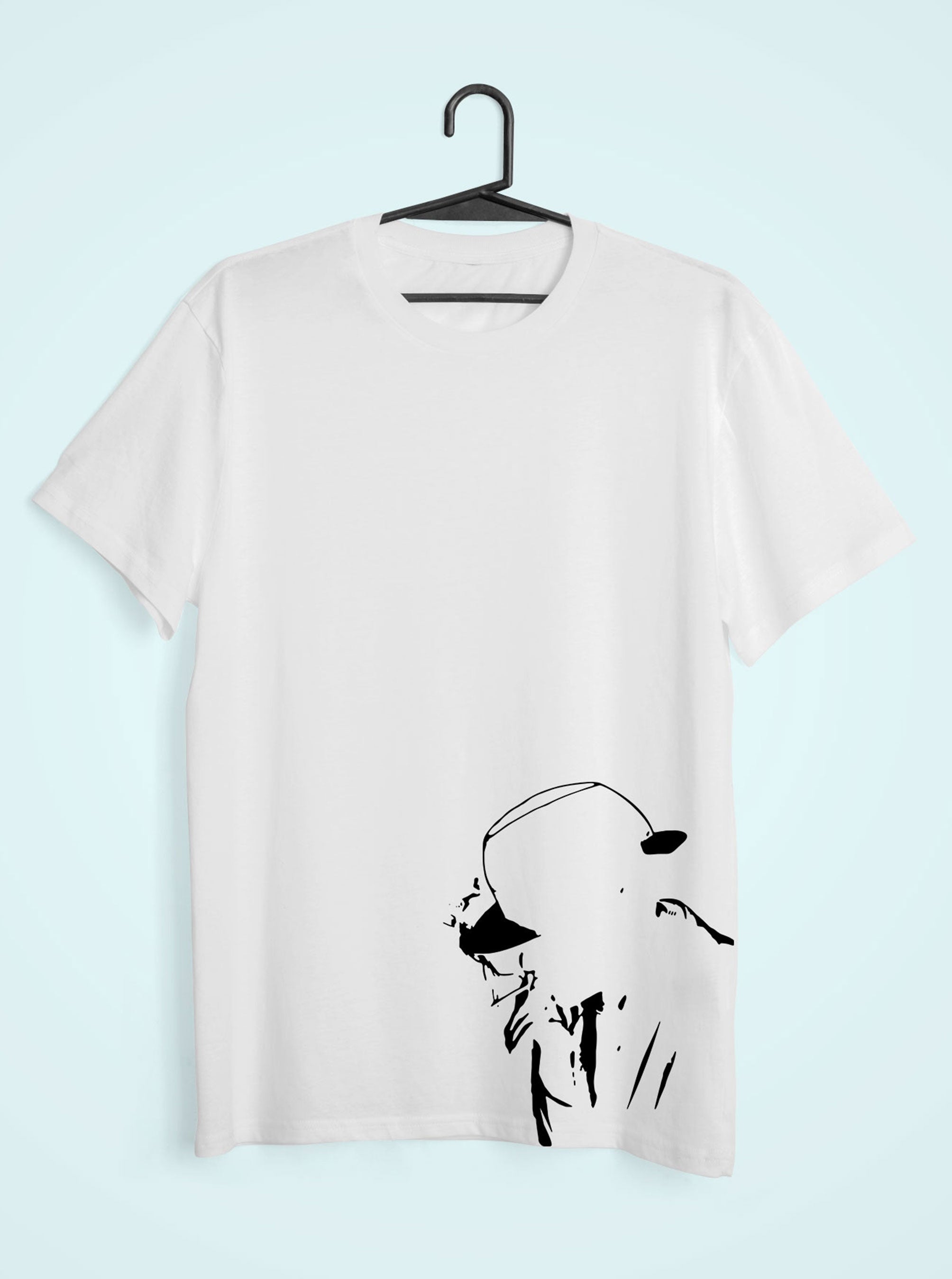 Smokey man Women Half Sleeves T-shirt- FunkyTeesClub