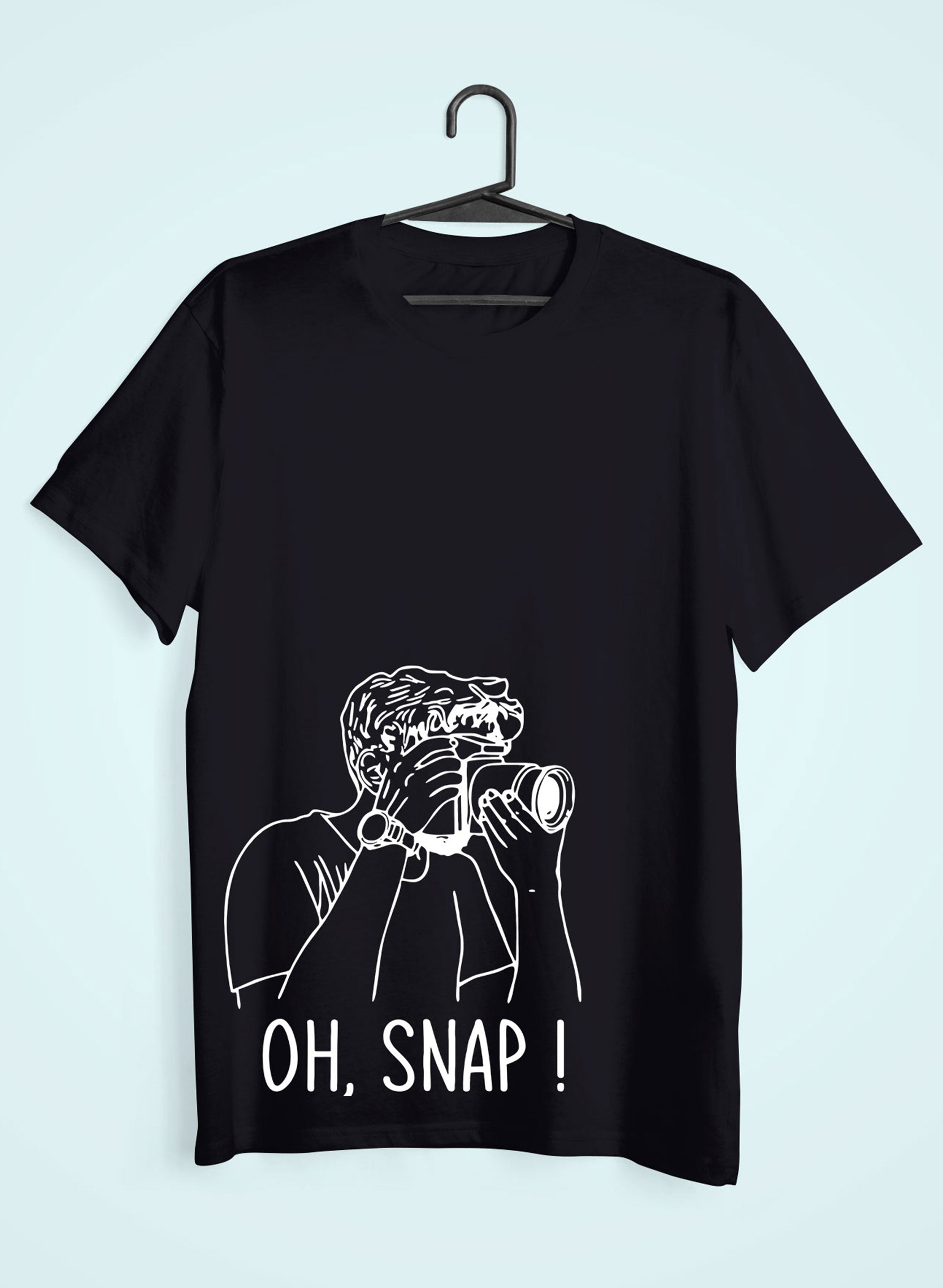Oh Snap Mens Half Sleeves T-shirt- FunkyTeesClub