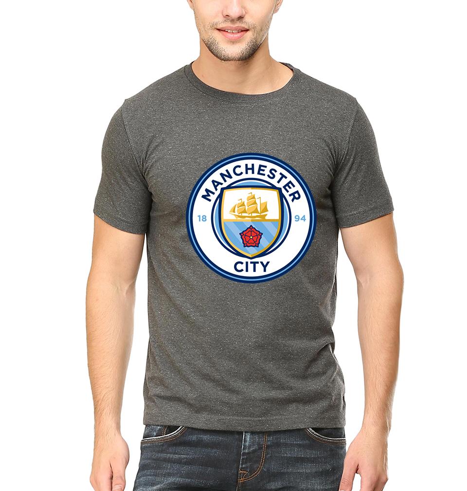 Manchester City Men Half Sleeves T-Shirts-FunkyTeesClub