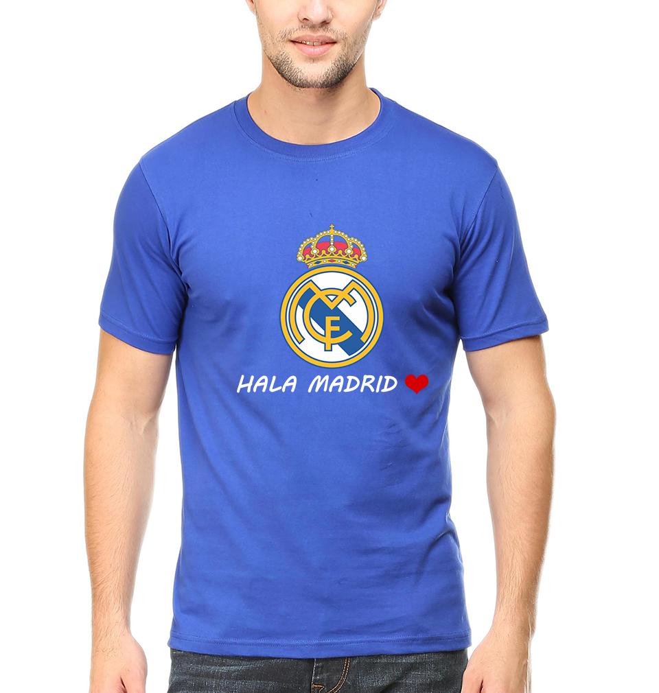 Hala Madrid Men Half Sleeves T-Shirts-FunkyTeesClub