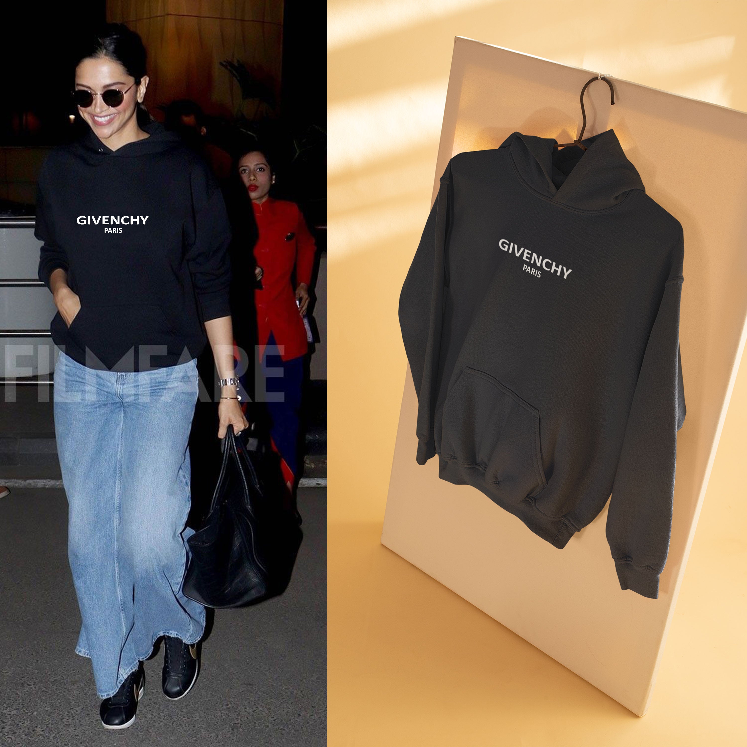 Givenchy Paris Deepika Padukone Celebrity Hoodies -FunkyTeesClub