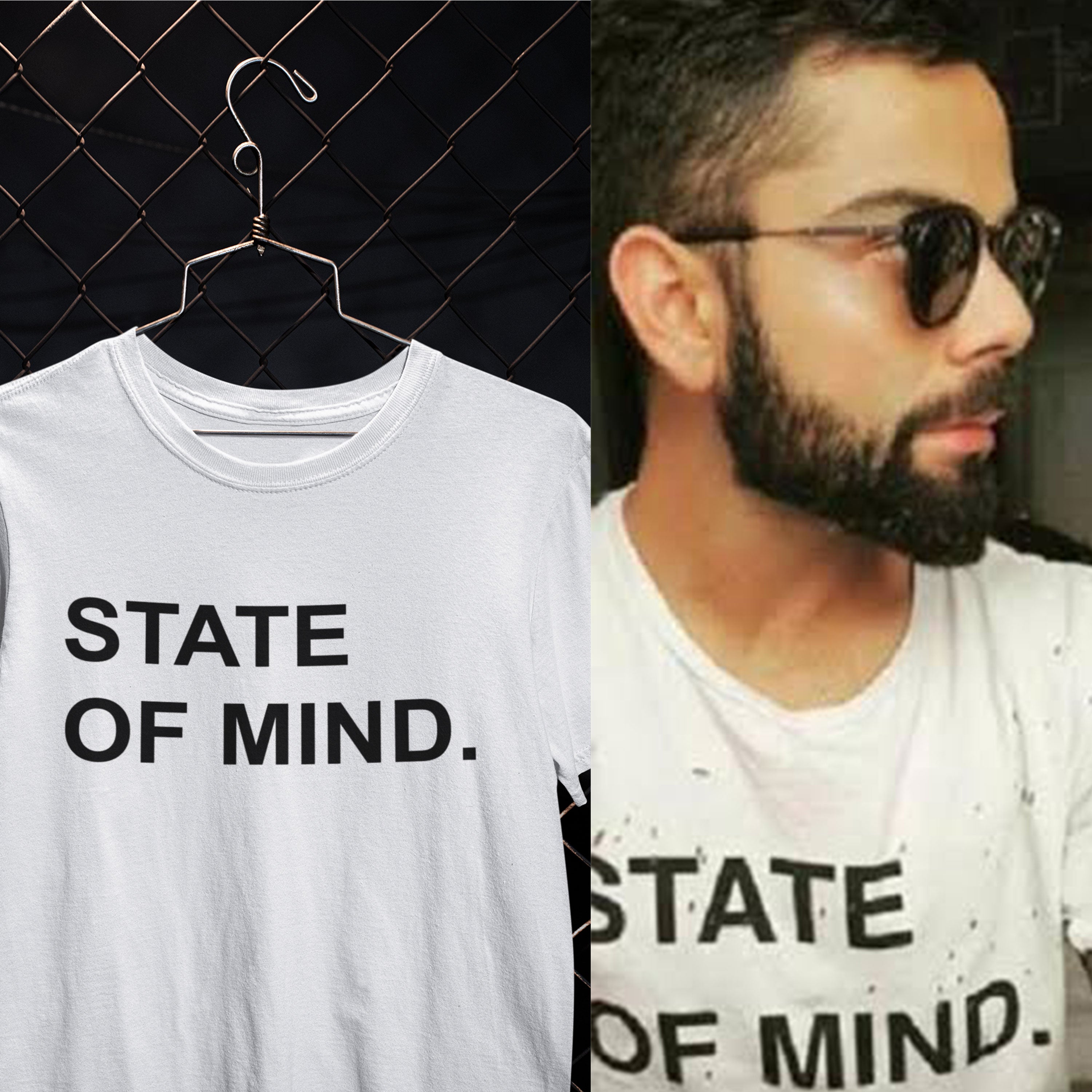 State Of Mind Virat Kohli Celebrity T-shirt- FunkyTeesClub