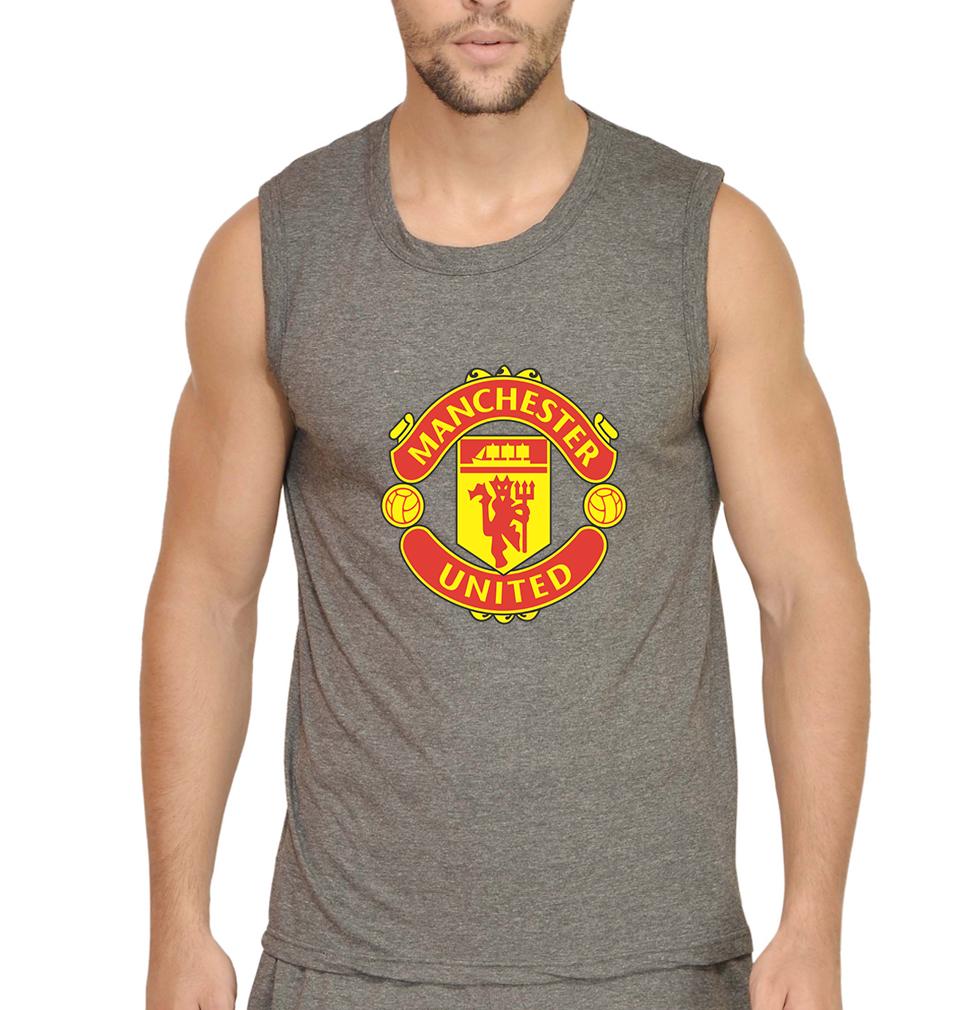 Manchester United Men Gym Vest-FunkyTeesClub