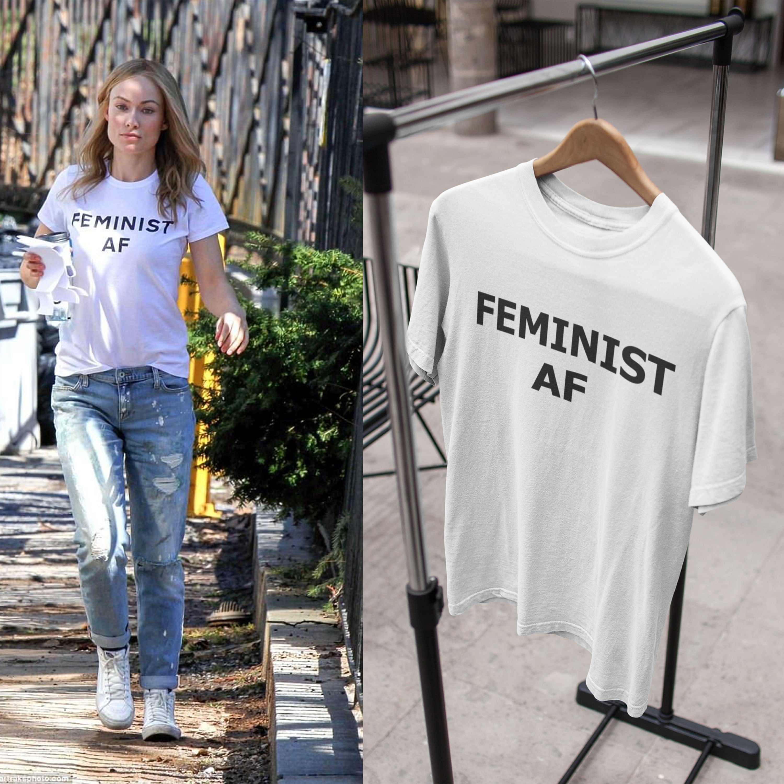 Feminist Af Olivia Wilde Celebrity T-shirt- FunkyTeesClub