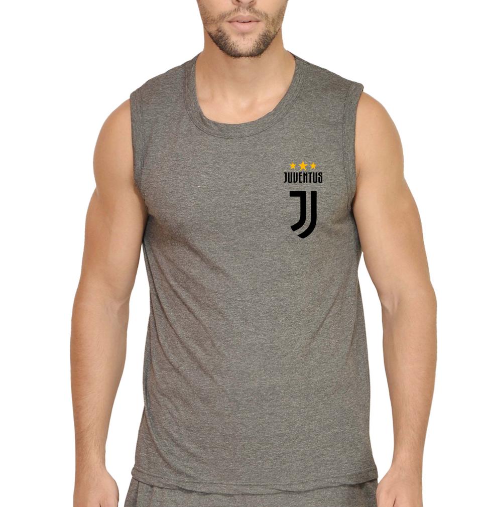 Juventus Logo Men Gym Vest-FunkyTeesClub
