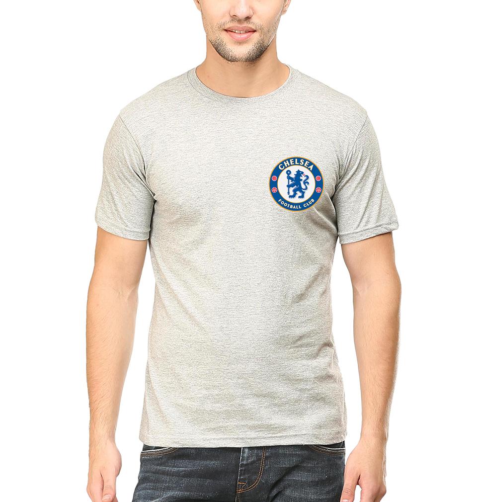 Chelsea Logo Men Half Sleeves T-Shirts-FunkyTeesClub