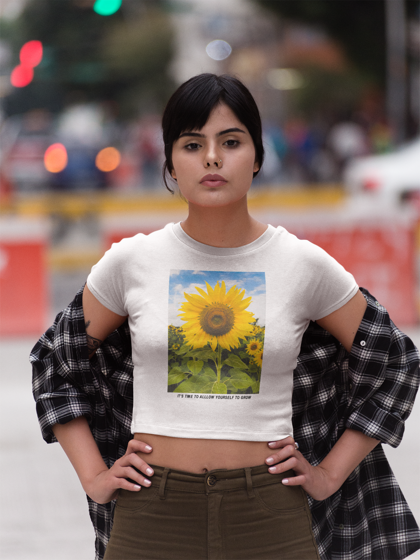 Its A Time Minimals Women Crop Top- FunkyTeesClub