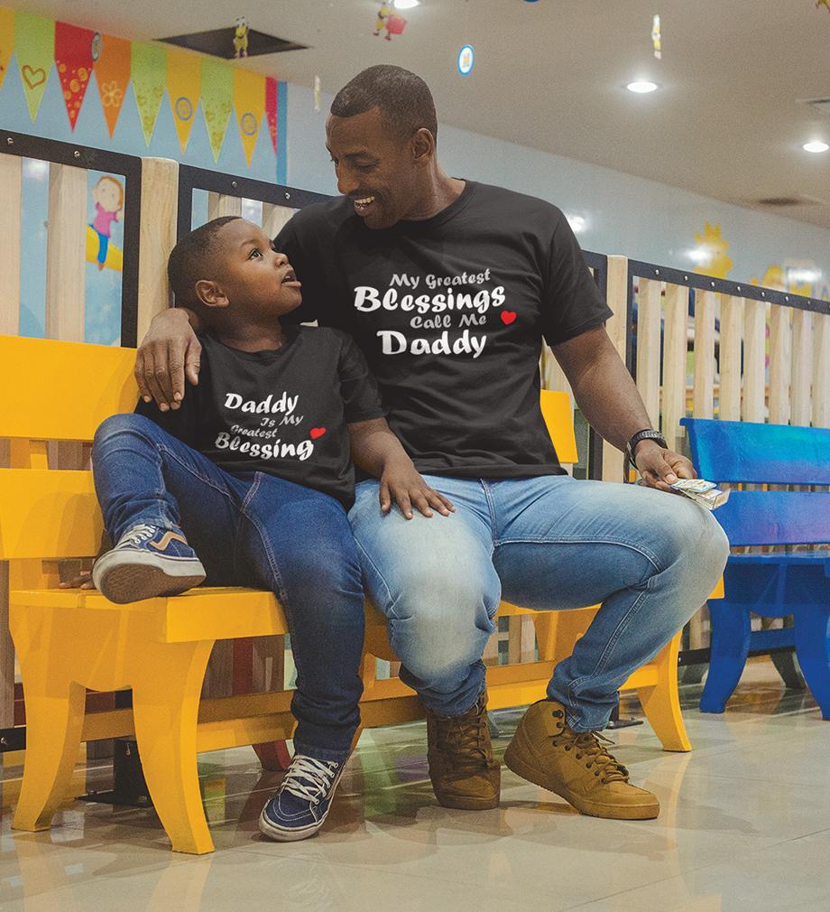 My Greatest Blessings Call Me Daddy Father and Son Matching T-Shirt- FunkyTeesClub