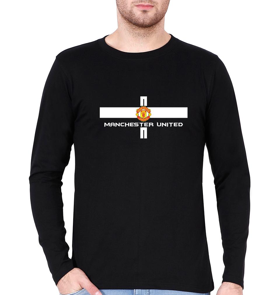 Manchester United Men Full Sleeves T-Shirts-FunkyTeesClub