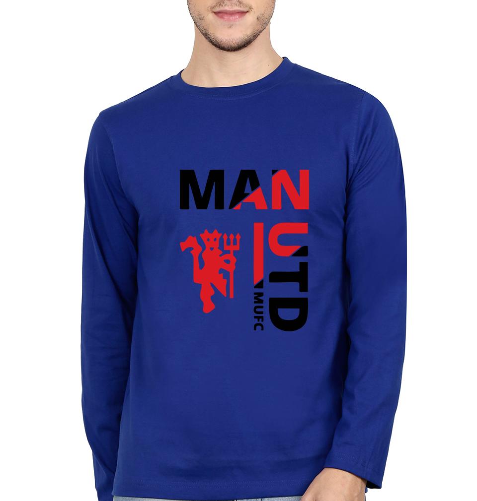 Manchester United Men Full Sleeves T-Shirts-FunkyTeesClub