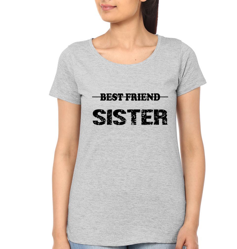 Sisters BFF Half Sleeves T-Shirts-FunkyTees