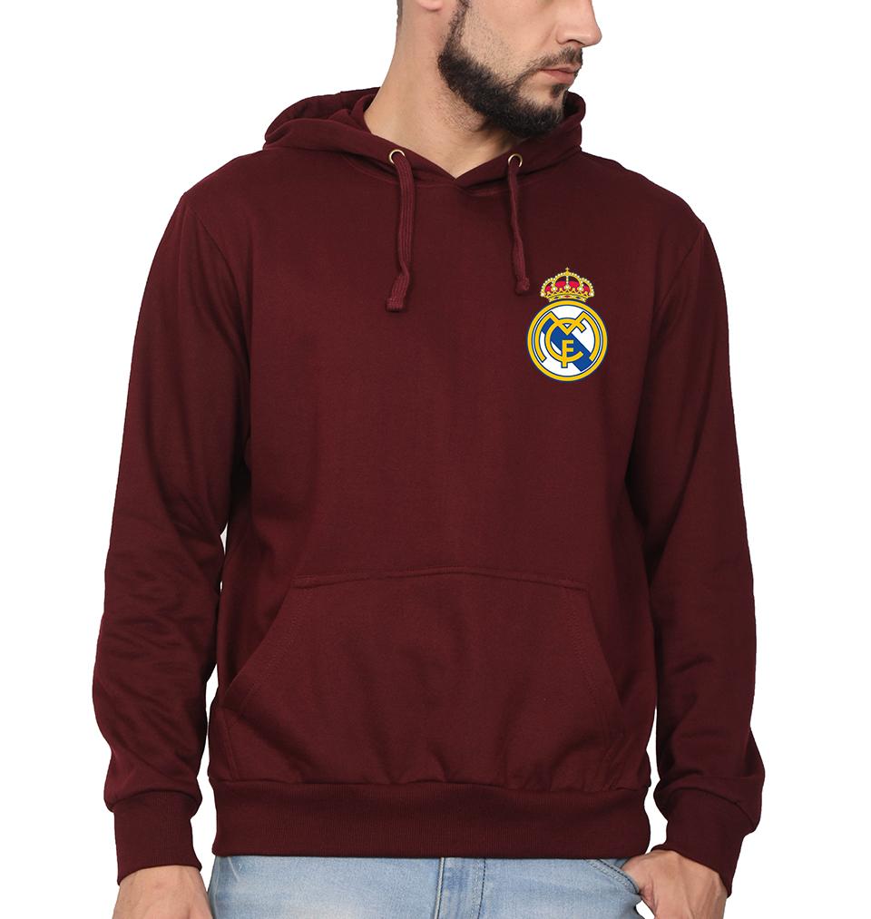 Real Madrid Logo Men Hoodies-FunkyTeesClub