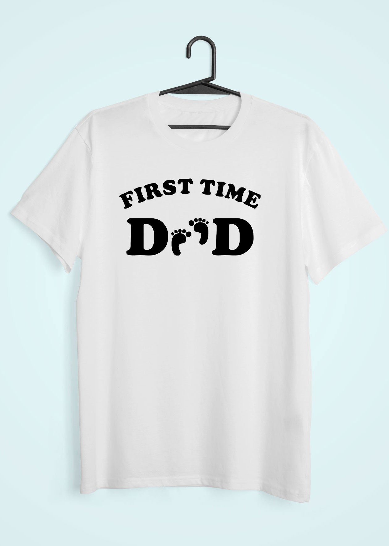 First Time Mom And First Time Dad Pregnancy Announcement Maternity Couple Half Sleeves T-Shirts -FunkyTeesClub