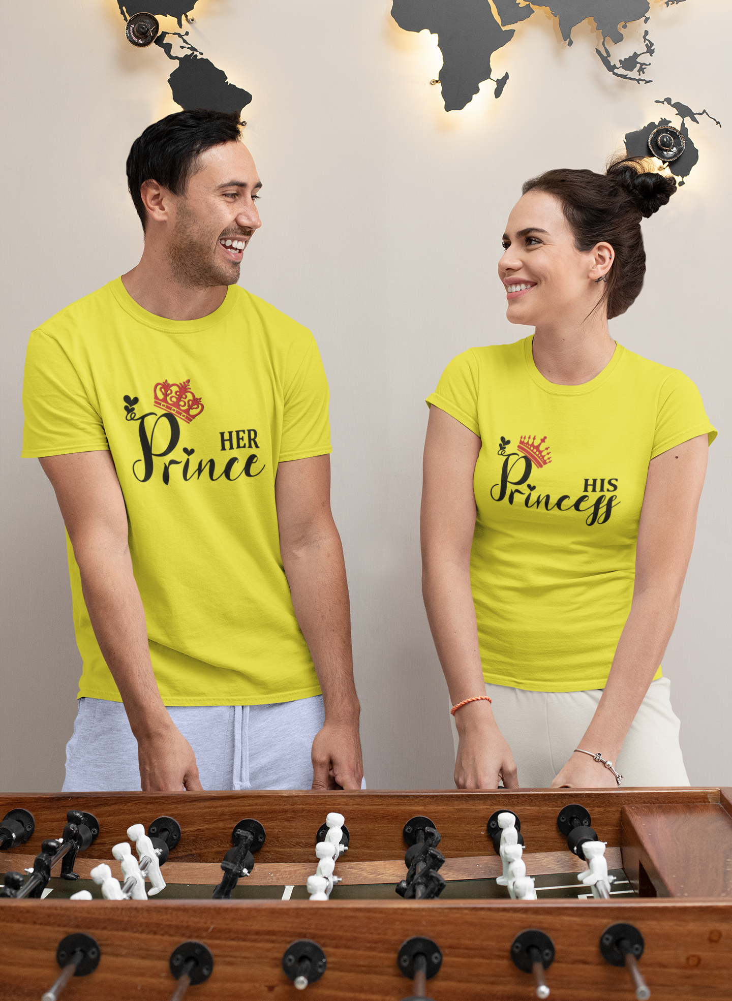Prince Couple Half Sleeves T-Shirts -FunkyTeesClub